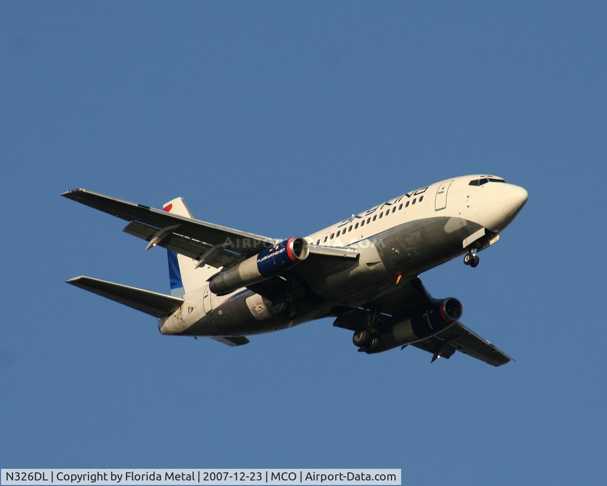N326DL, 1984 Boeing 737-232 C/N 23098, Sky King