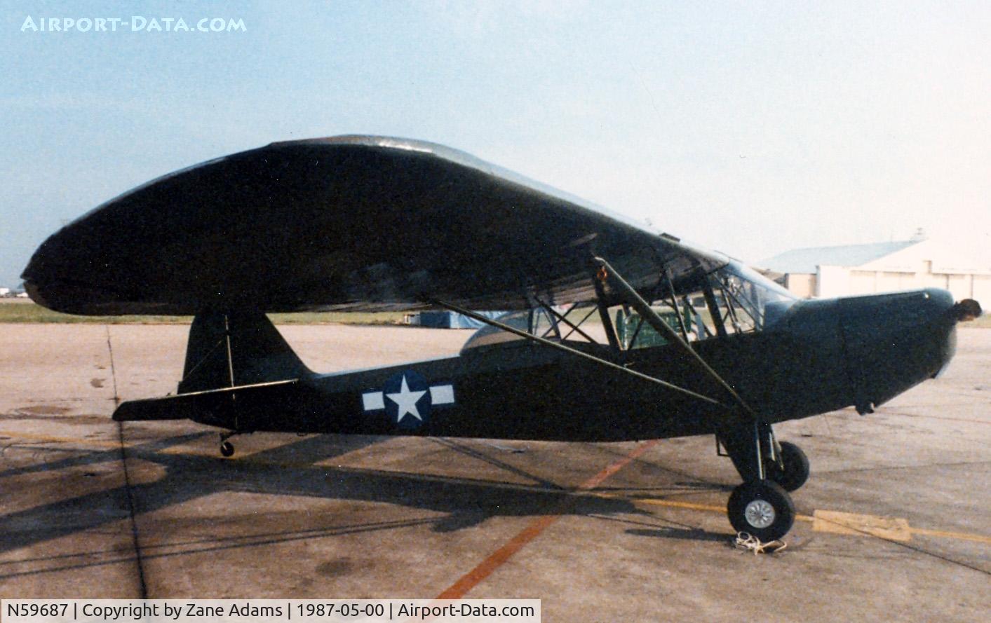 N59687, Taylorcraft DF-65 C/N 6183, At the former Dallas Naval Air Station