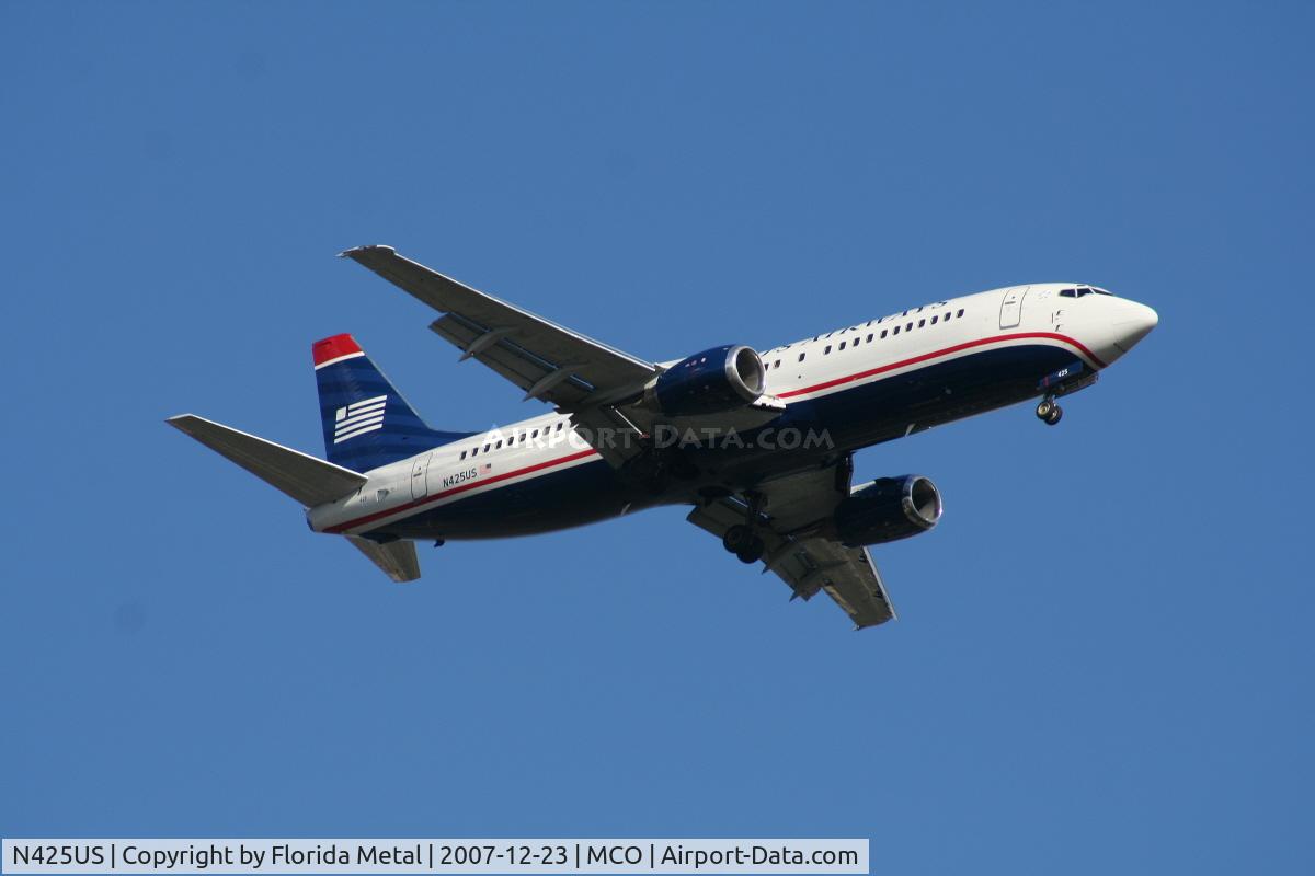 N425US, 1989 Boeing 737-401 C/N 23992, US Airways