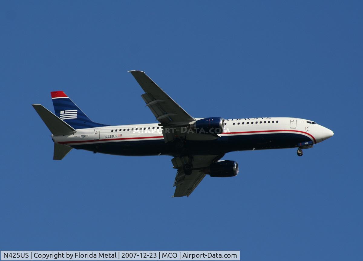 N425US, 1989 Boeing 737-401 C/N 23992, US Airways