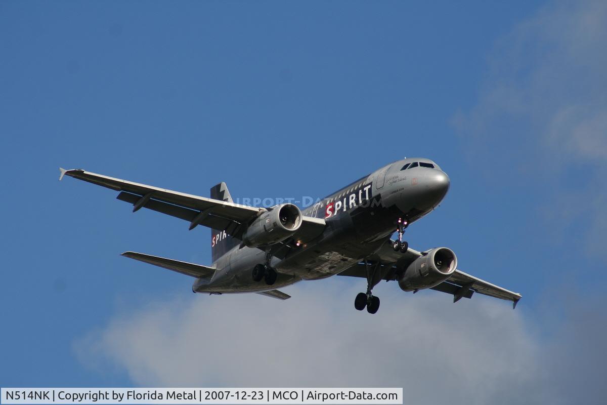 N514NK, 2006 Airbus A319-132 C/N 2679, Spirit