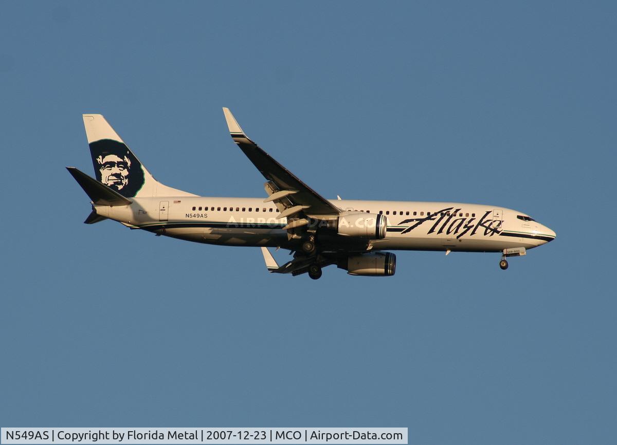 N549AS, 2005 Boeing 737-8FH C/N 30824, Alaska