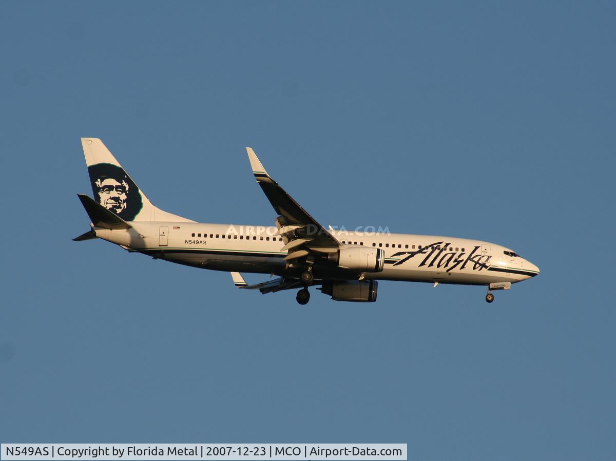 N549AS, 2005 Boeing 737-8FH C/N 30824, Alaska