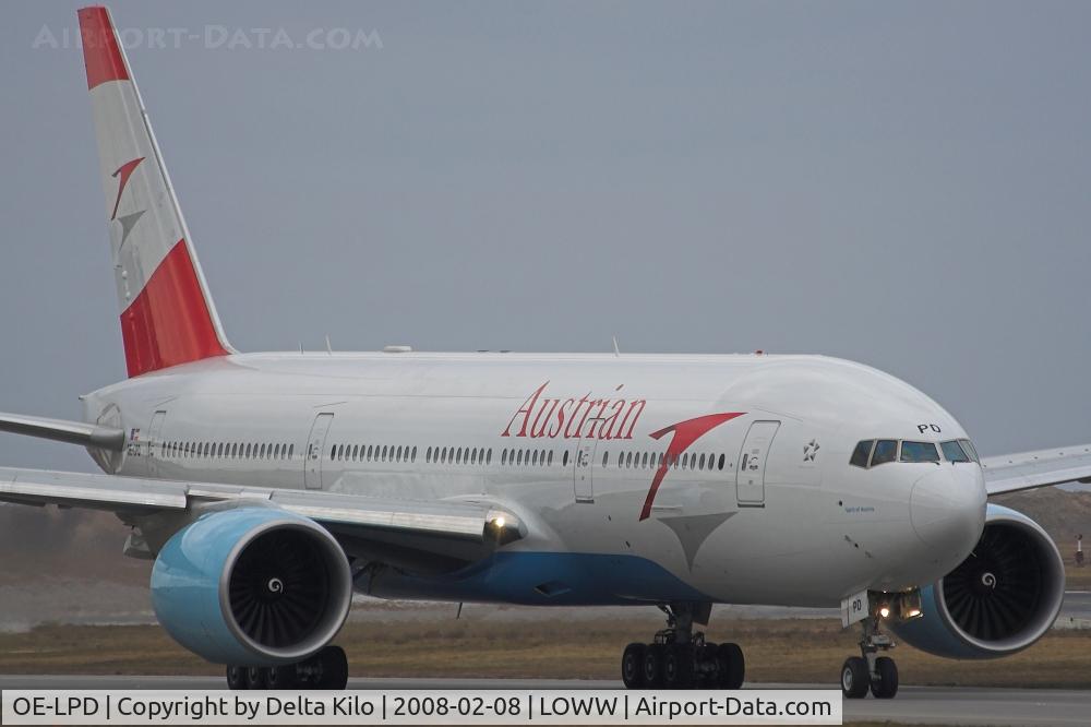OE-LPD, 2006 Boeing 777-2Z9/ER C/N 35960, Austrian Boeing 777-2B8ER 