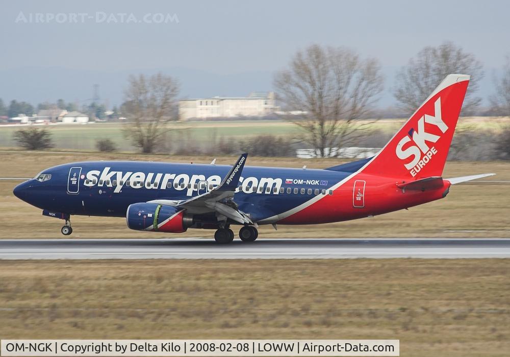OM-NGK, 2007 Boeing 737-76N C/N 34756/2208, SKY Europe  B737