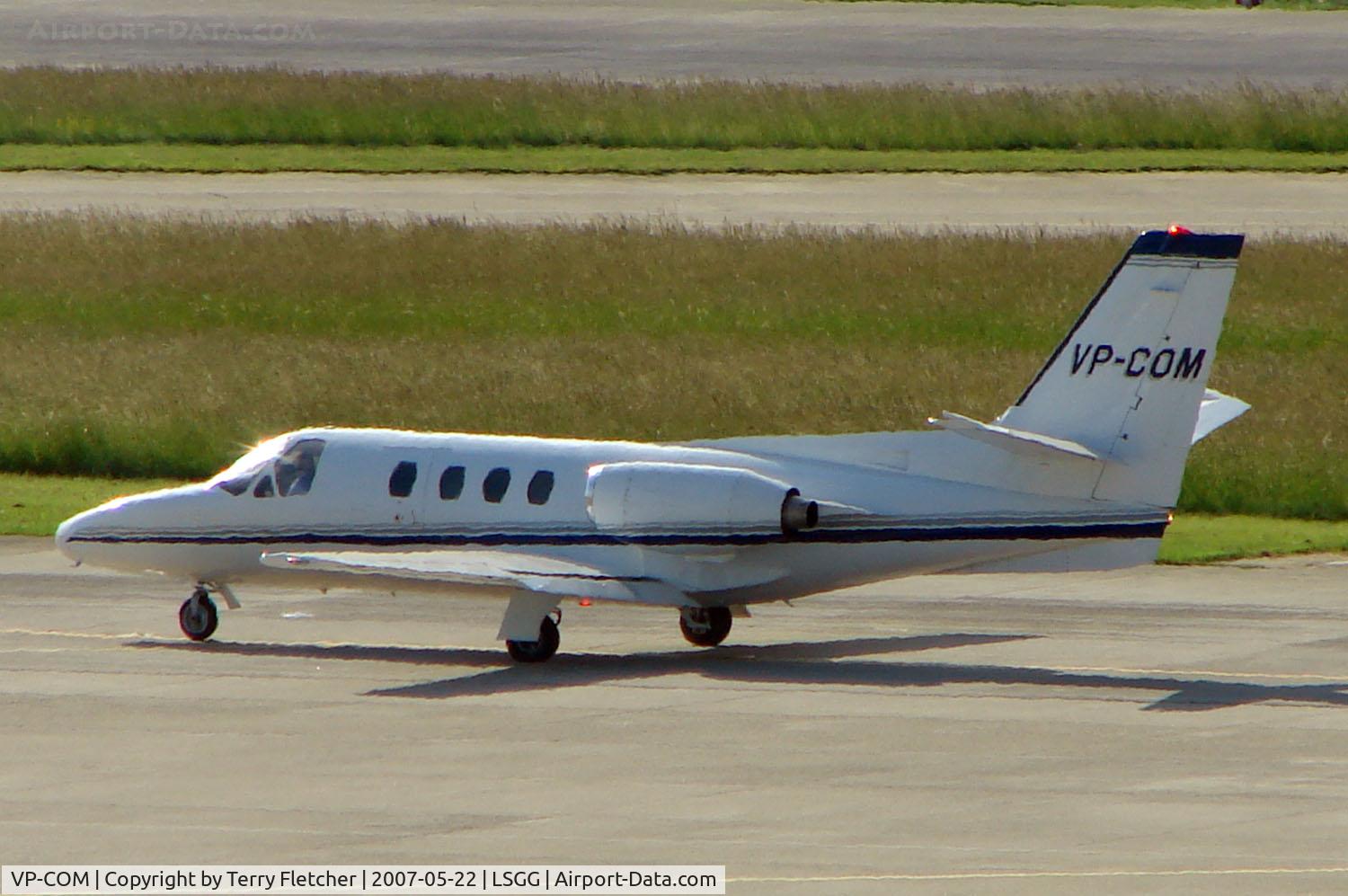 VP-COM, Cessna C500 Citation 1 C/N 500-0318, Citation 500 at Geneva during EBACE 2007 Week