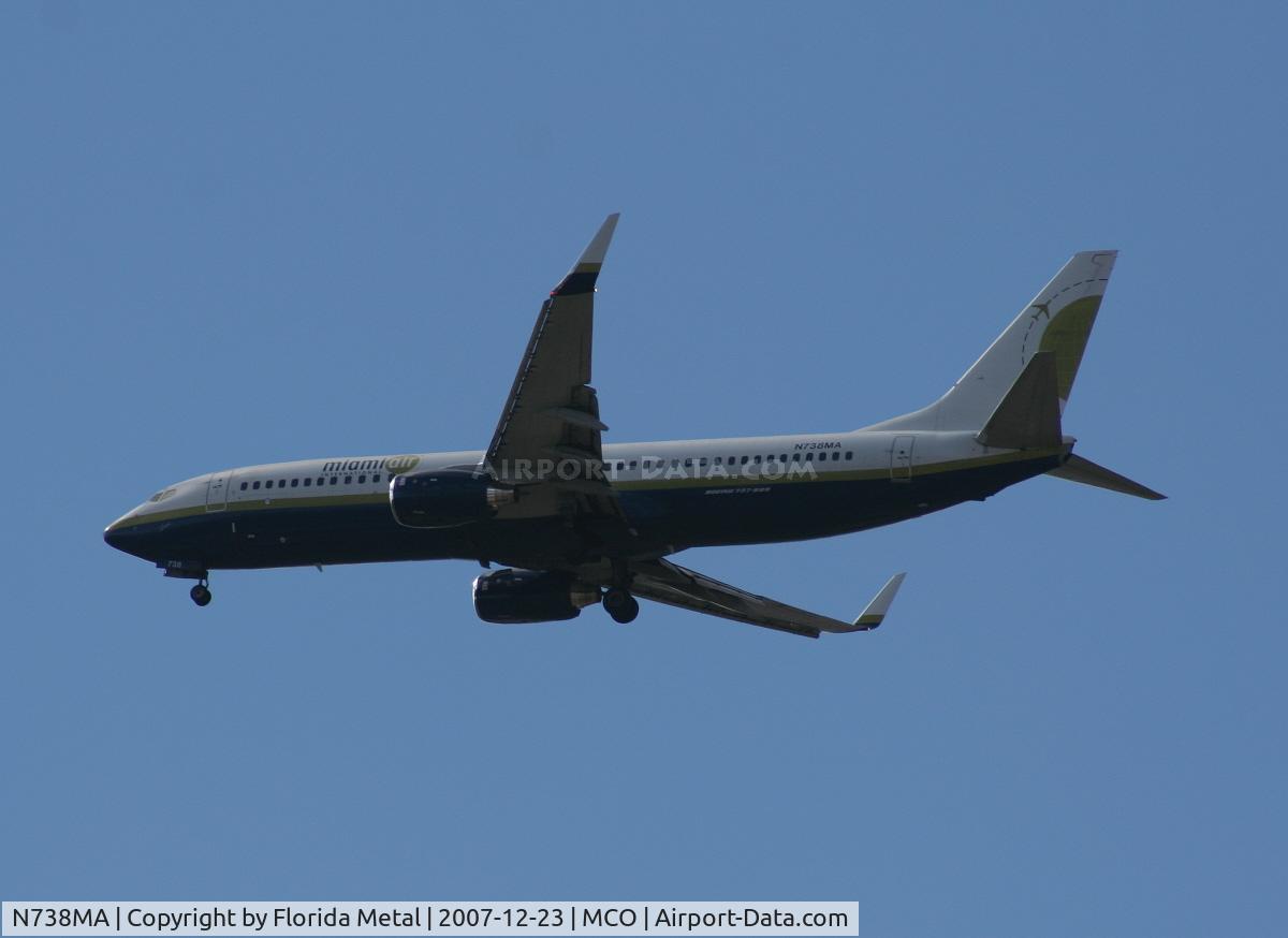 N738MA, 2004 Boeing 737-8Q8 C/N 32799, Miami Air