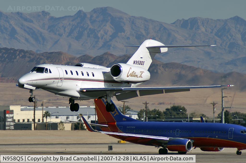N958QS, 2001 Cessna 750 Citation X Citation X C/N 750-0158, Privately Owned / 2001 Cessna 750 Citation X