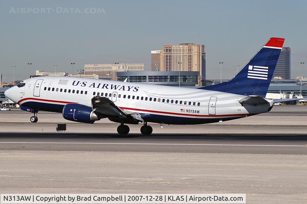 N313AW, 1987 Boeing 737-3S3 C/N 23712, US Airways / 1987 Boeing 737-3S3