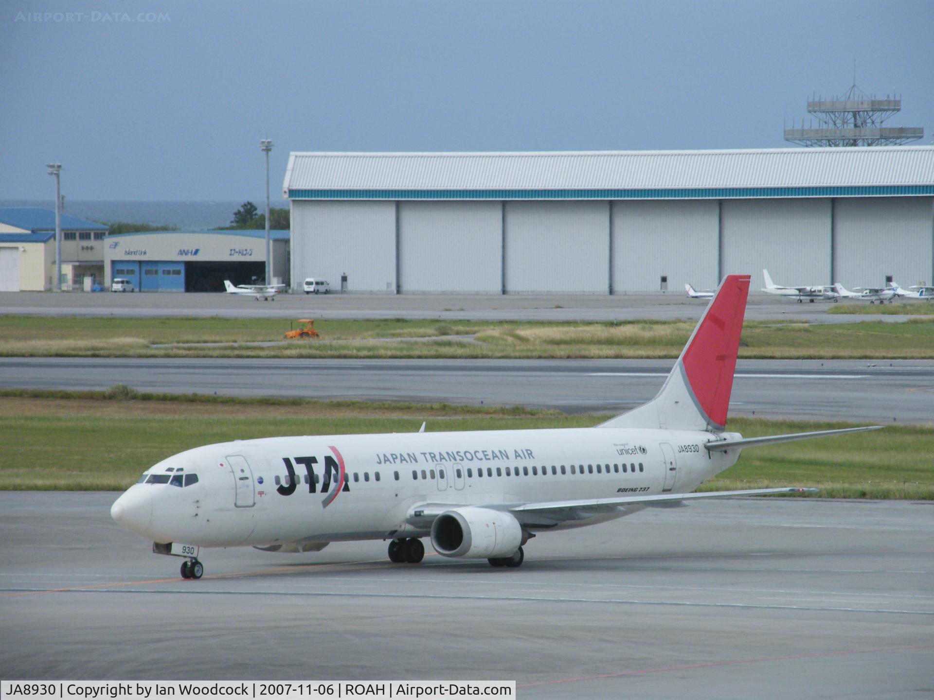 JA8930, 1992 Boeing 737-4K5 C/N 27102, Boeing 737-4K5/Japan Transocean Air/Naha