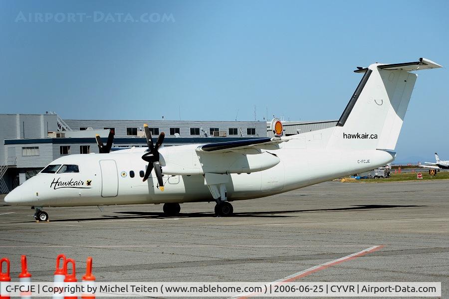 C-FCJE, 1989 De Havilland Canada DHC-8-102 Dash 8 C/N 165, Hawkair aircraft