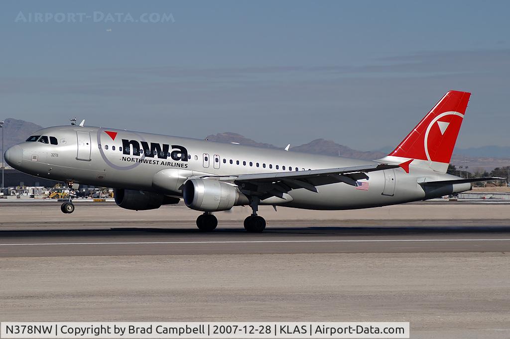 N378NW, 2003 Airbus A320-211 C/N 2092, Northwest Airlines / 2003 Airbus A320-211