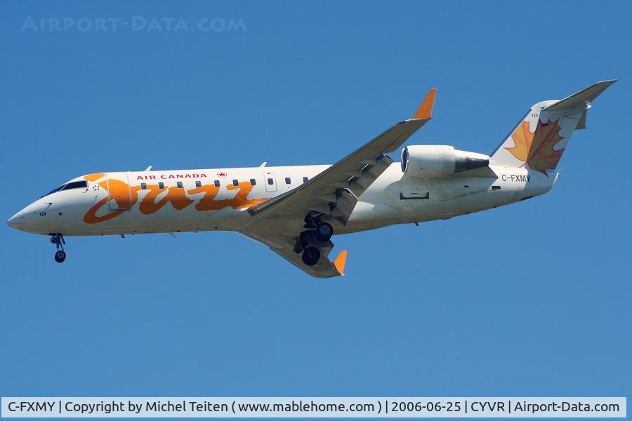 C-FXMY, 1996 Canadair CRJ-200ER (CL-600-2B19) C/N 7124, Air Canada Jazz