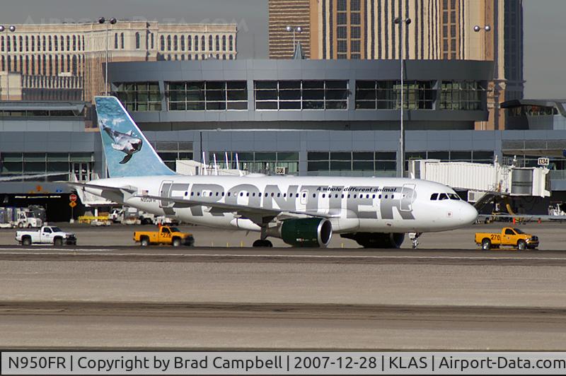 N950FR, 2007 Airbus A319-111 C/N 3028, Frontier Airlines - 'Bob - Bottlenose Dolphin' / 2007 Airbus A319-111