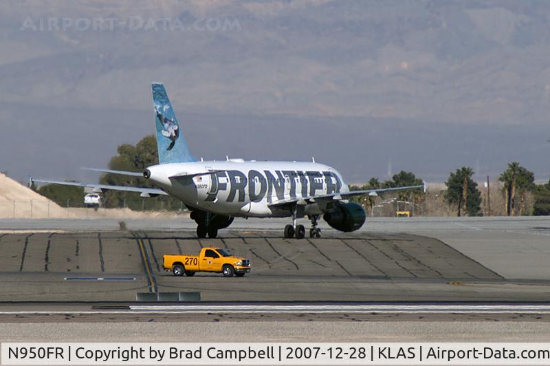 N950FR, 2007 Airbus A319-111 C/N 3028, Frontier Airlines - 'Bob - Bottlenose Dolphin' / 2007 Airbus A319-111