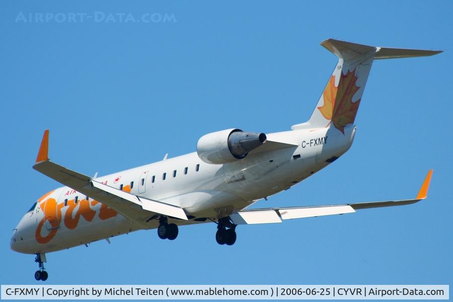 C-FXMY, 1996 Canadair CRJ-200ER (CL-600-2B19) C/N 7124, Air Canada Jazz in final approach
