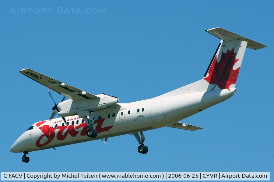 C-FACV, 1991 De Havilland Canada DHC-8-311 Dash 8 C/N 278, Air Canada Jazz in final approach