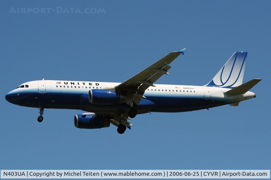N403UA, 1993 Airbus A320-232 C/N 442, United Airlines