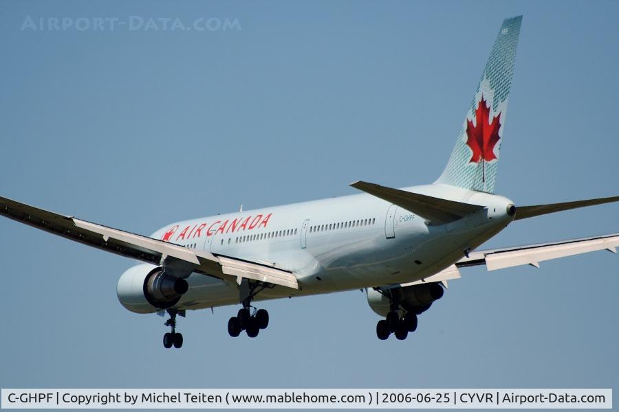 C-GHPF, 1993 Boeing 767-3Y0/ER C/N 26206, Air Canada