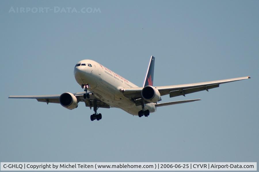 C-GHLQ, 2001 Boeing 767-333/ER C/N 30846, Air Canada