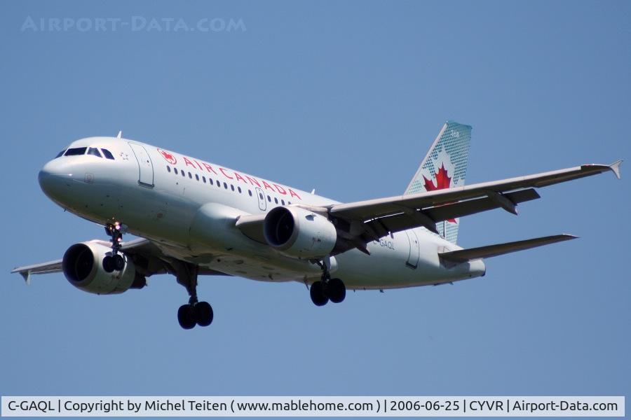C-GAQL, 1997 Airbus A319-114 C/N 732, Air Canada