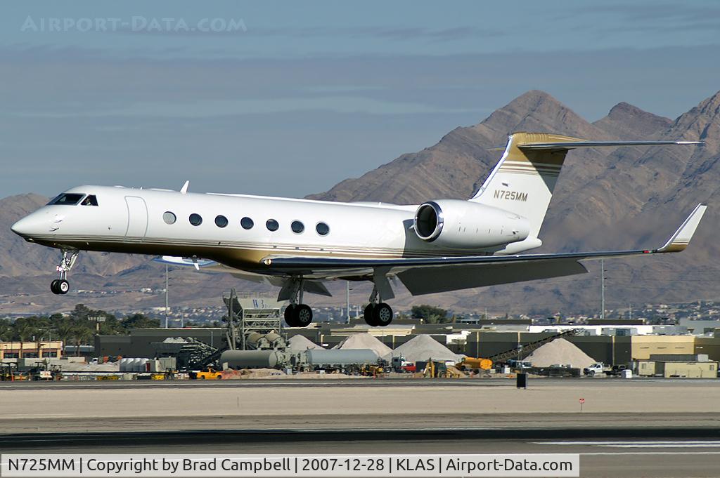 N725MM, 2007 Gulfstream Aerospace GV-SP C/N 5161, MGM Mirage - 550 Leasing Co. - Las Vegas, Nevada / 2007 Gulfstream Aerospace GV-SP