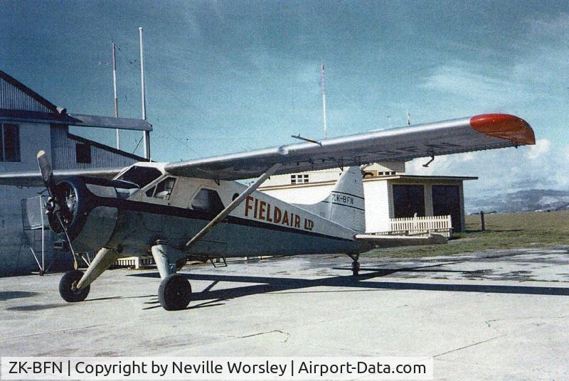 ZK-BFN, 1954 De Havilland Canada DHC-2 Beaver C/N 564, At Gisborne 1959