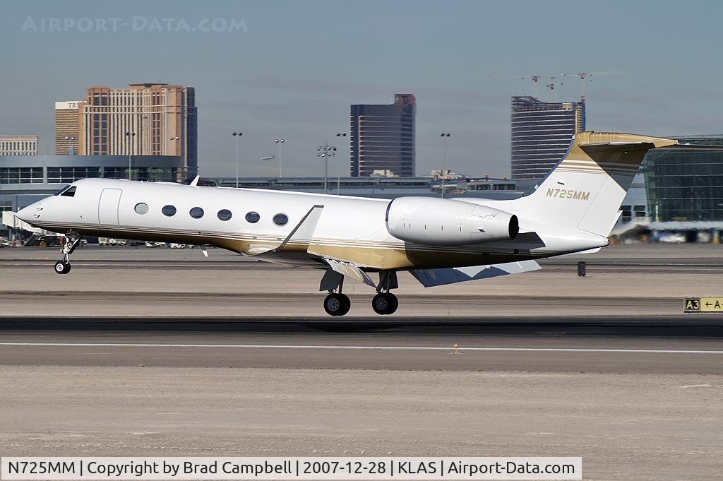 N725MM, 2007 Gulfstream Aerospace GV-SP C/N 5161, MGM Mirage - 550 Leasing Co. - Las Vegas, Nevada / 2007 Gulfstream Aerospace GV-SP