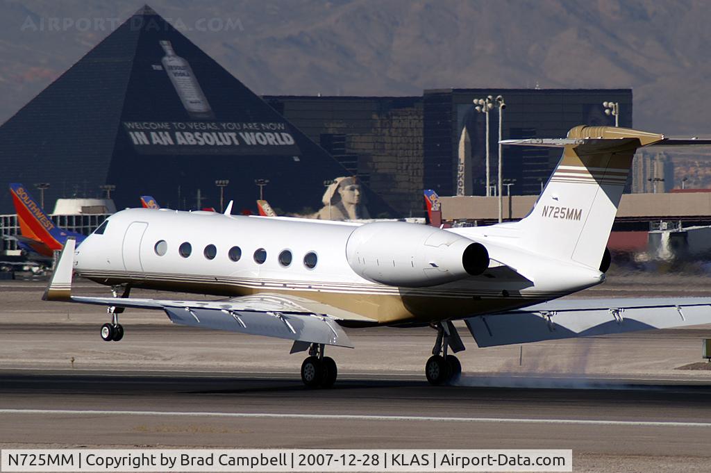 N725MM, 2007 Gulfstream Aerospace GV-SP C/N 5161, MGM Mirage - 550 Leasing Co. - Las Vegas, Nevada / 2007 Gulfstream Aerospace GV-SP