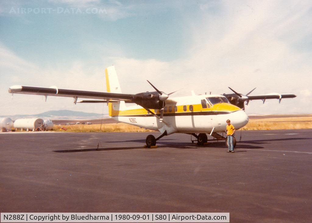 N288Z, 1970 De Havilland Canada DHC-6-300 Twin Otter C/N 288, DHC-6 TWIN OTTER Parked at Grangeville Idaho