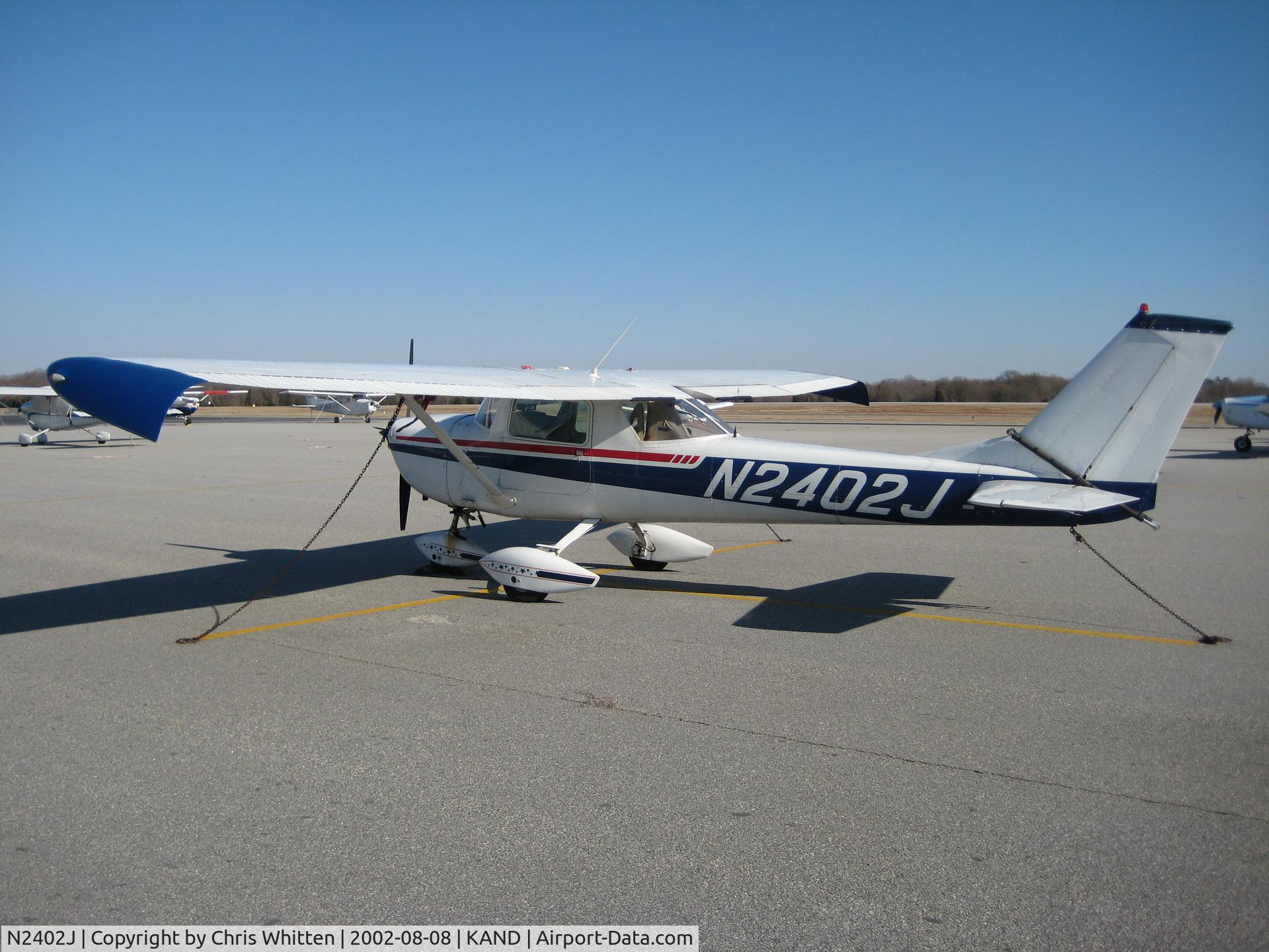N2402J, 1966 Cessna 150G C/N 15065502, At Anderson