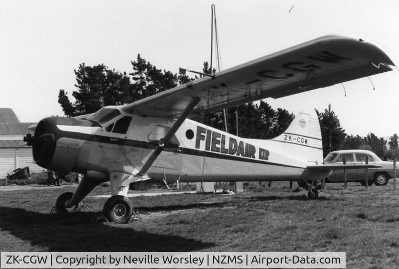ZK-CGW, 1964 De Havilland Canada DHC-2 Beaver C/N 1547, At Masterton 1964