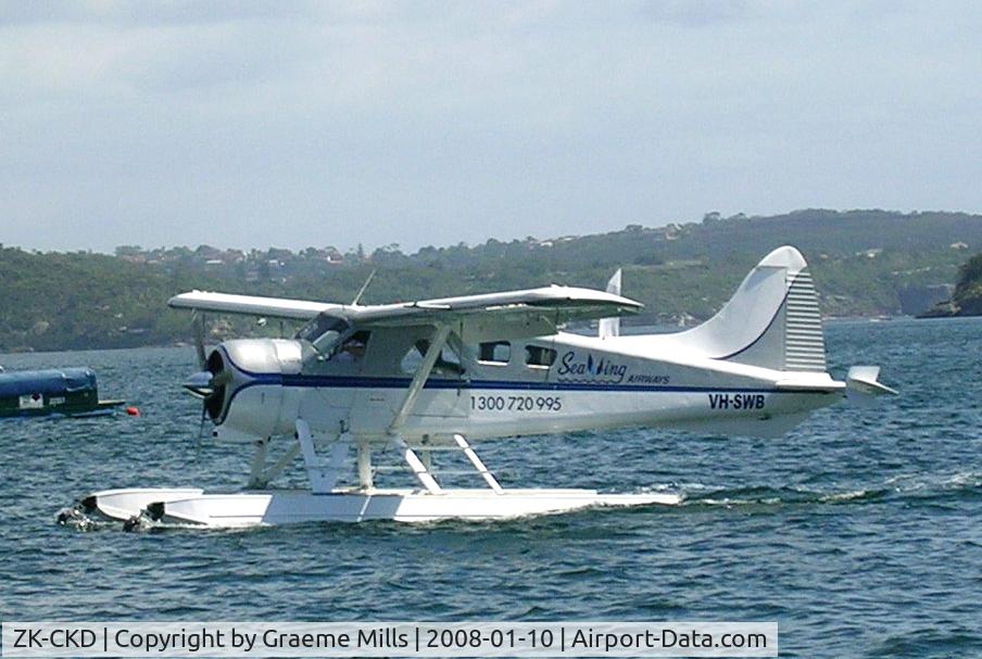ZK-CKD, 1964 De Havilland Canada DHC-2 Beaver C/N 1557, At Rose Bay Sydney Australia 2008