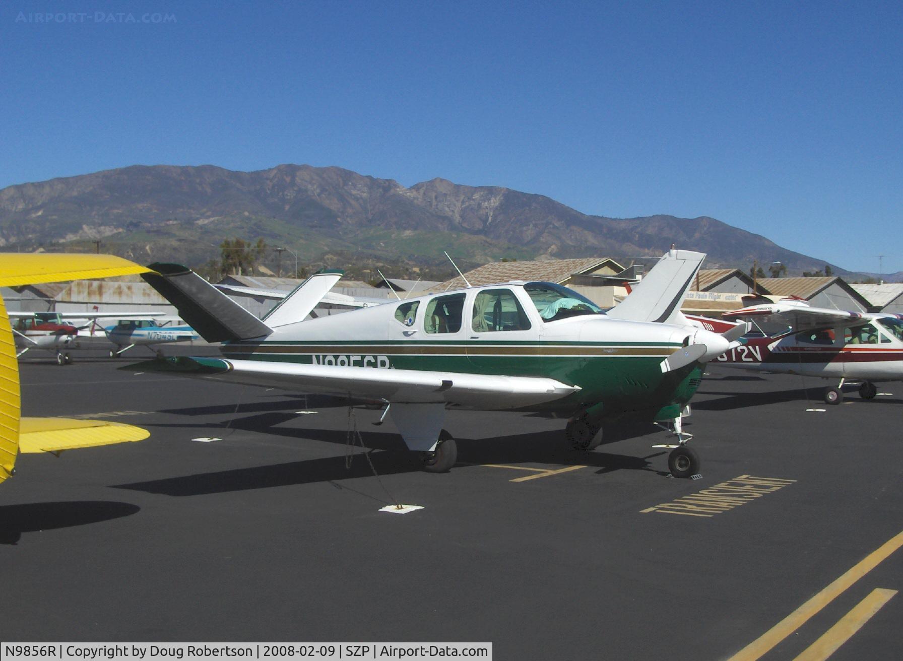 N9856R, 1960 Beech M35 Bonanza C/N D-6398, 1960 Beech M35 BONANZA, Continental IO-470-C 250 Hp