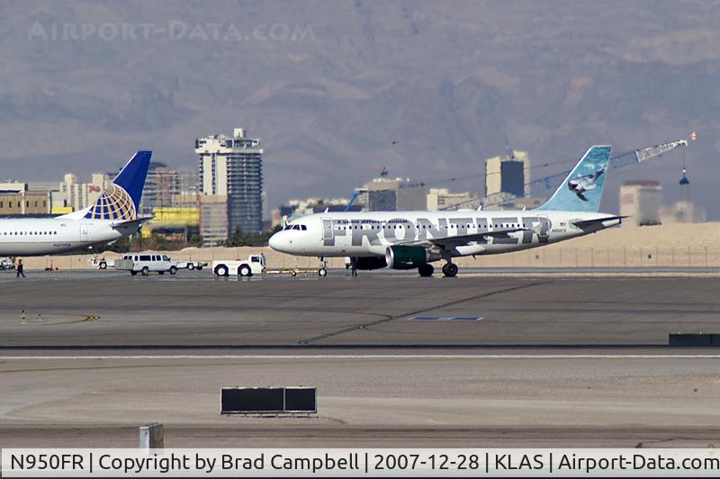 N950FR, 2007 Airbus A319-111 C/N 3028, Frontier Airlines - 'Bob - Bottlenose Dolphin' / 2007 Airbus A319-111
