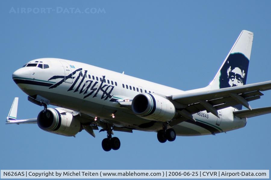 N626AS, 2001 Boeing 737-790 C/N 30793, Alaska Airlines