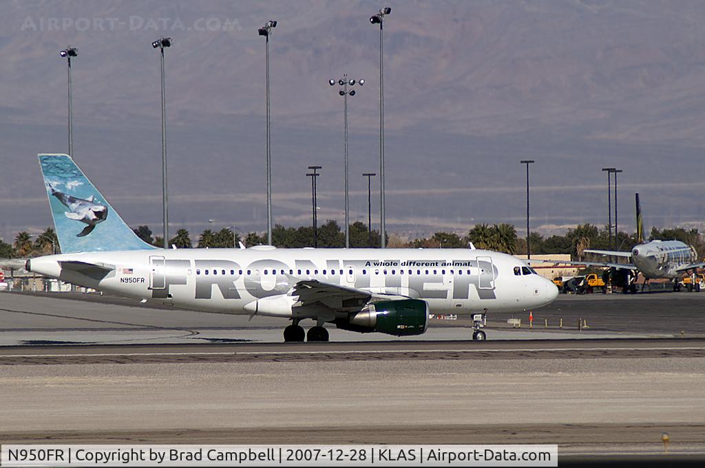 N950FR, 2007 Airbus A319-111 C/N 3028, Frontier Airlines - 'Bob - Bottlenose Dolphin' / 2007 Airbus A319-111