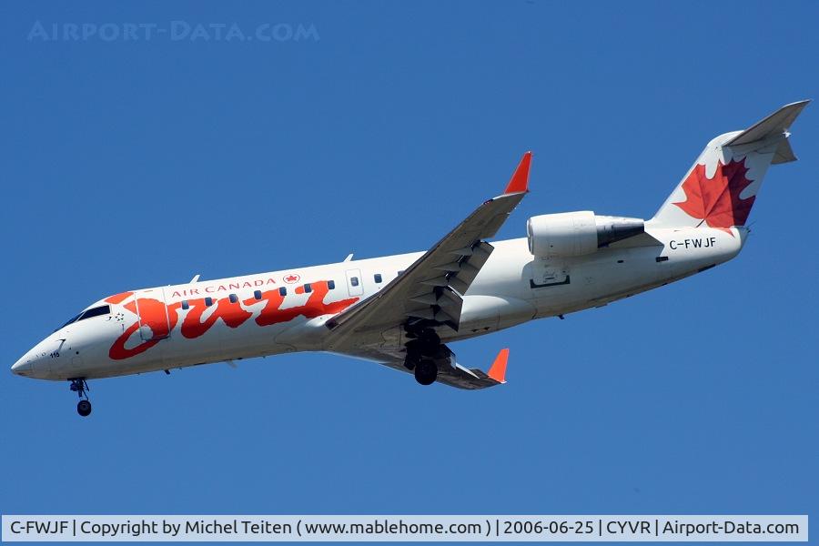 C-FWJF, 1995 Canadair CRJ-100ER (CL-600-2B19) C/N 7095, Air Canada Jazz