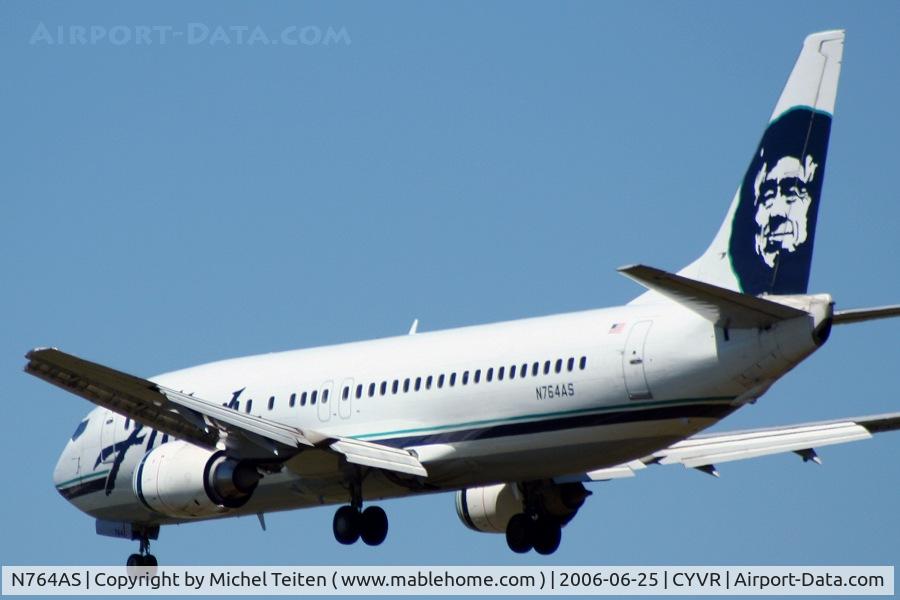 N764AS, 1992 Boeing 737-4Q8 C/N 25101, Alaska Airlines in final approach
