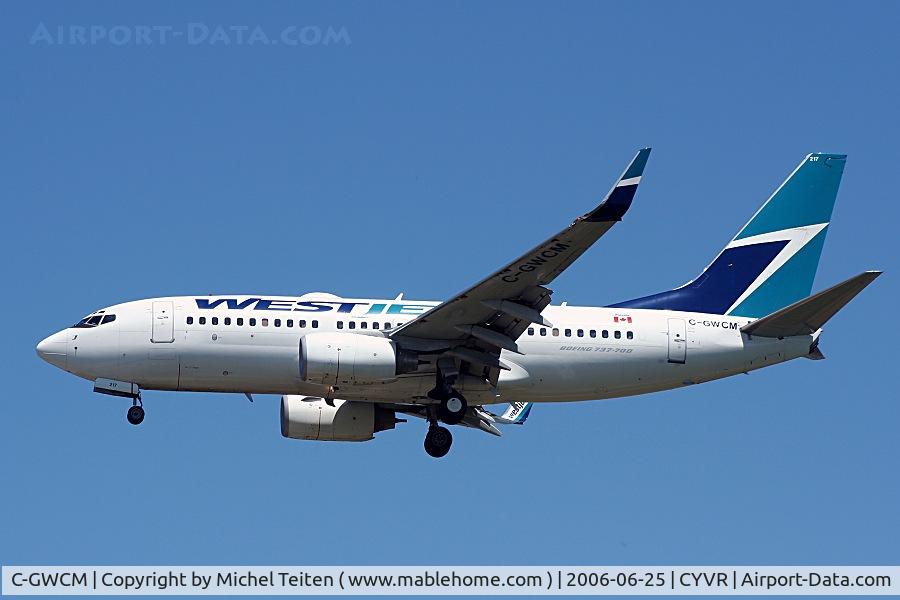 C-GWCM, 2003 Boeing 737-7CT C/N 32756, Westjet