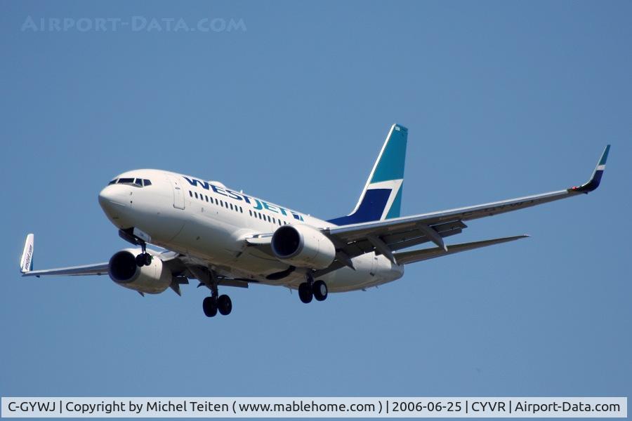C-GYWJ, 2006 Boeing 737-7CT C/N 32772, Westjet