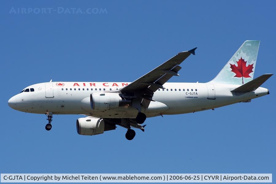 C-GJTA, 2002 Airbus A319-112 C/N 1673, Air Canada