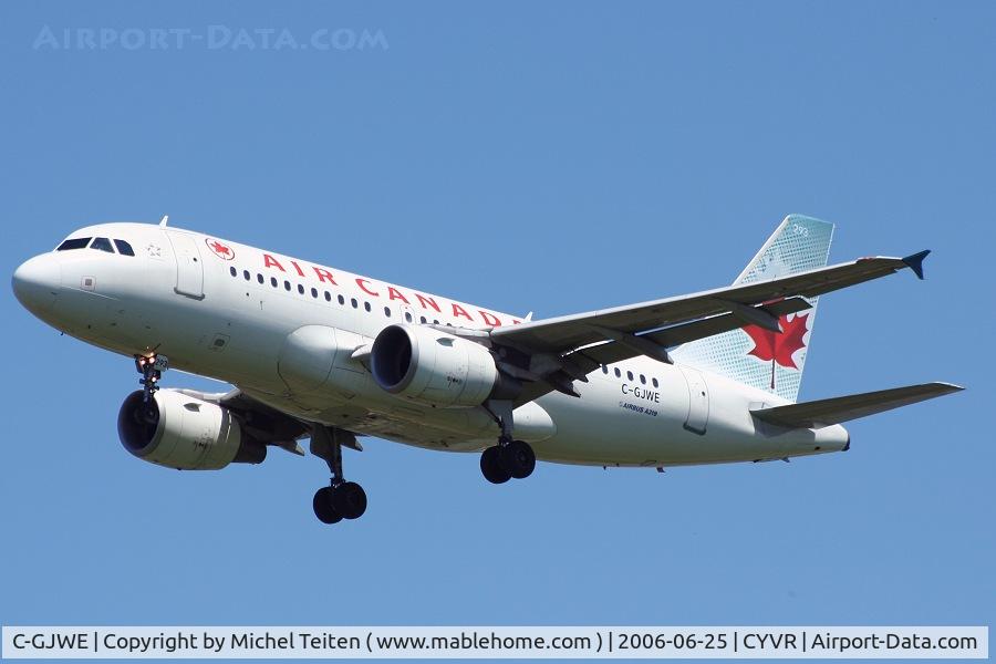 C-GJWE, 2002 Airbus A319-112 C/N 1756, Air Canada