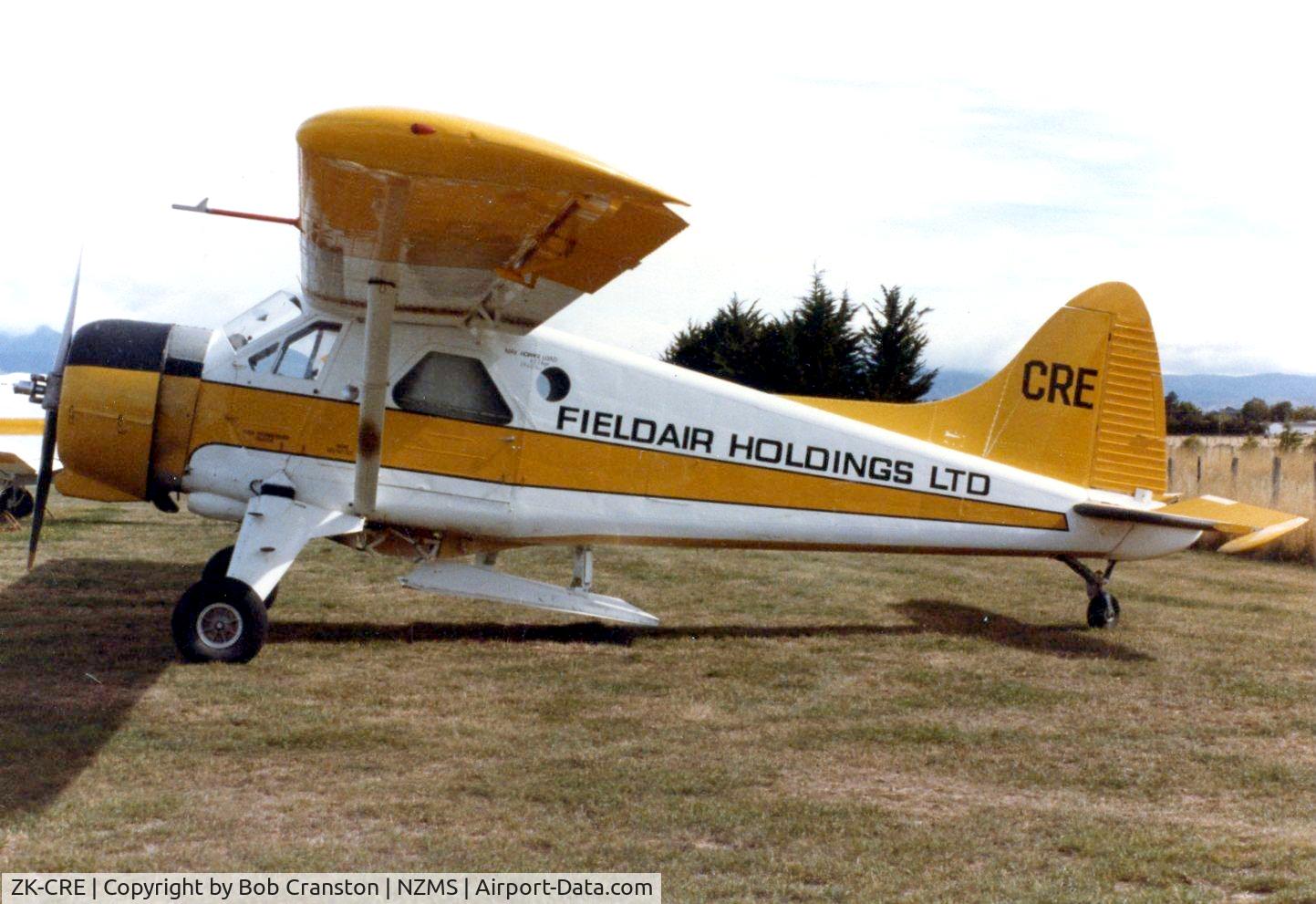 ZK-CRE, 1966 De Havilland Canada DHC-2 Beaver C/N 1613, At Masterton 1983
