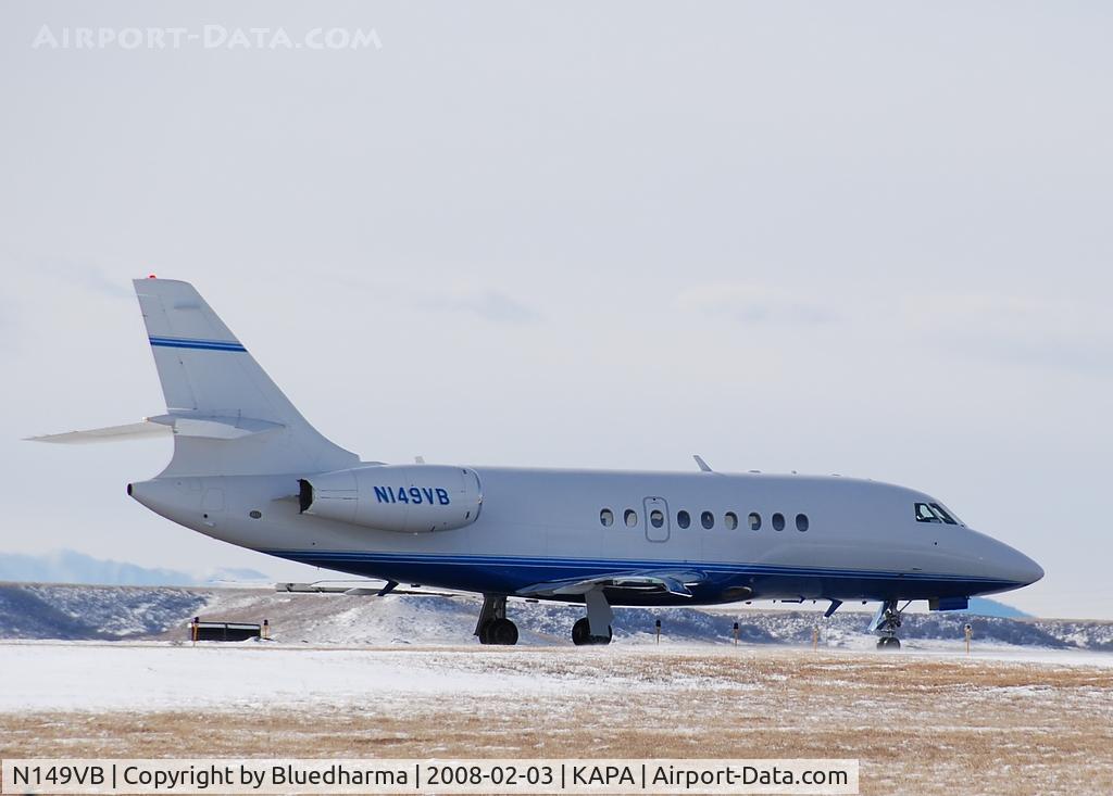 N149VB, 1997 Dassault Falcon 2000 C/N 53, Waiting for Clearance on 17L.