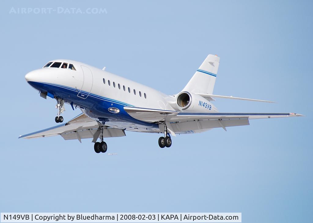 N149VB, 1997 Dassault Falcon 2000 C/N 53, Final Approach to 17L.