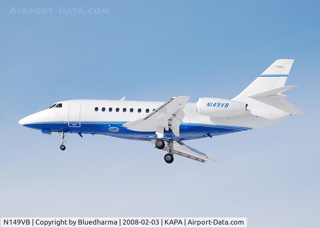 N149VB, 1997 Dassault Falcon 2000 C/N 53, Final Approach to 17L.