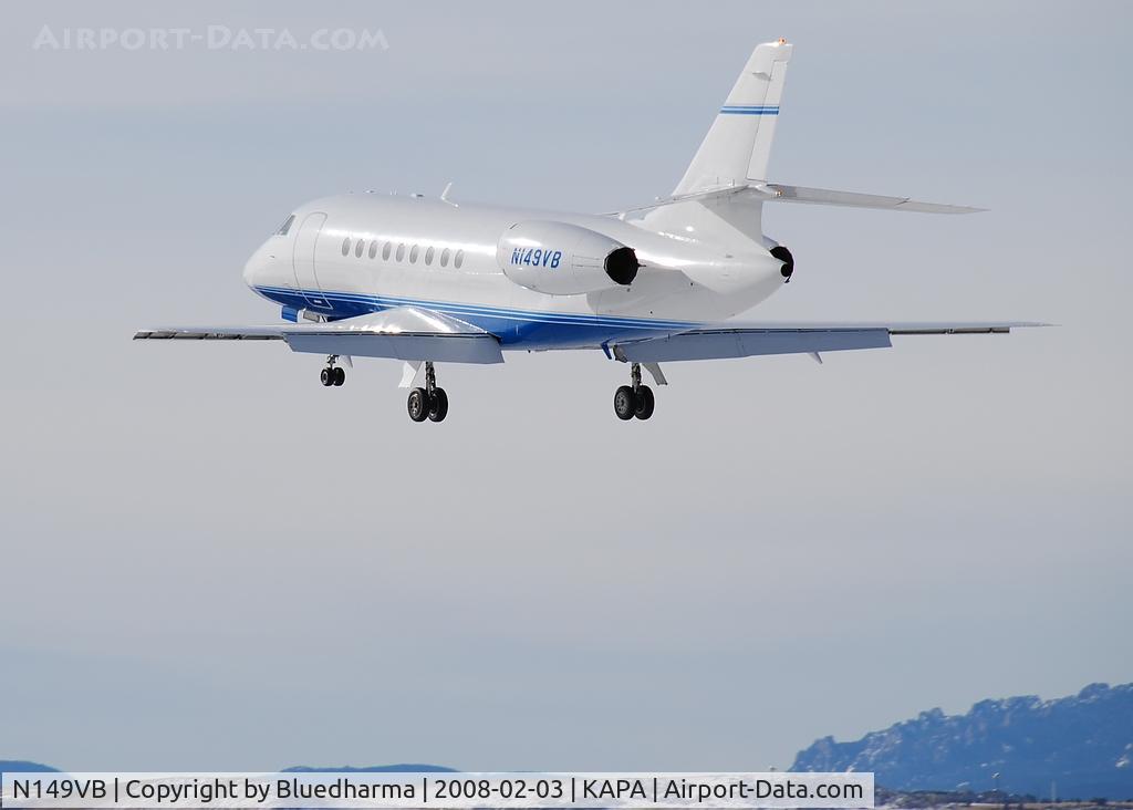 N149VB, 1997 Dassault Falcon 2000 C/N 53, Landing on 17L.
