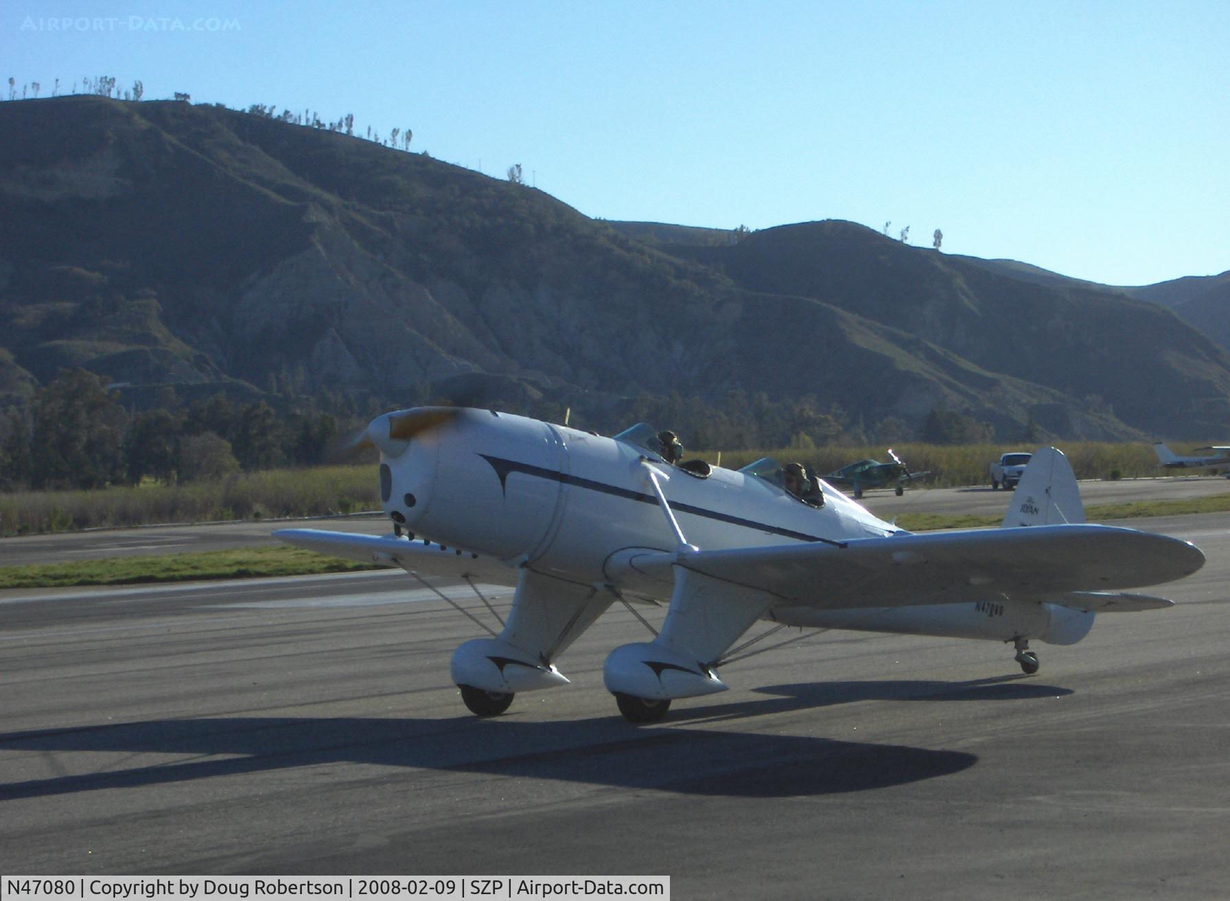 N47080, 1942 Ryan Aeronautical ST3KR C/N 1391, 1942 Ryan ST-3KR, Franklin 6-410 165 Hp, Experimental class, 'Eileen', taxi to Rwy 22