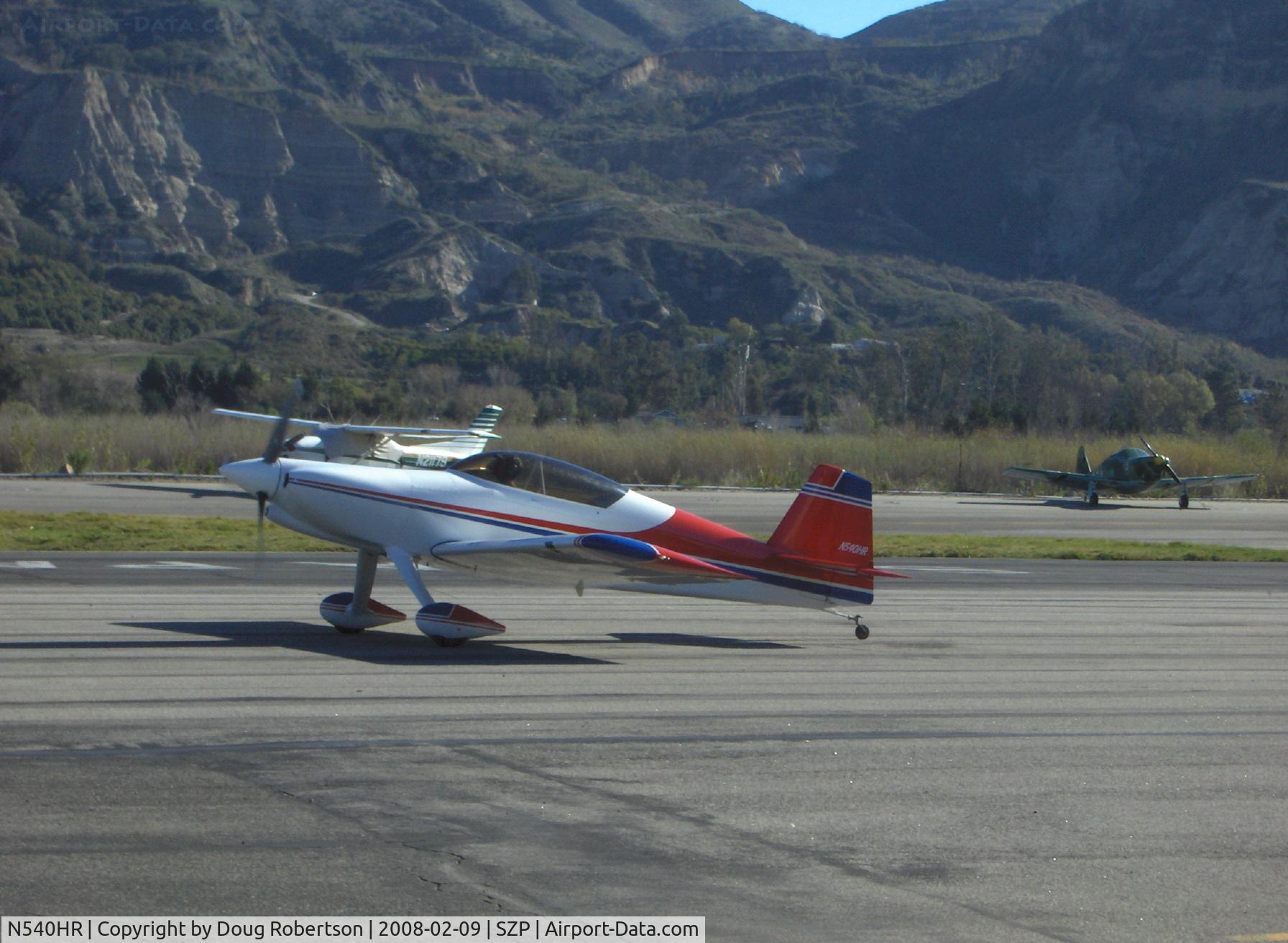 N540HR, 2002 Vans RV-4 C/N 0002, 2002 Howe HARMON ROCKET Ser. #002, Lycoming IO-540 250 Hp, three blade MT scimitar prop, taxi to Rwy 22